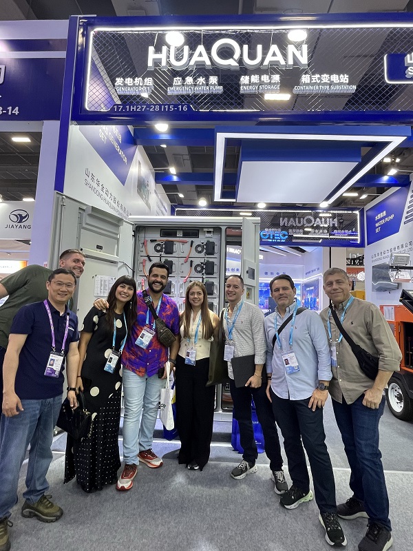 Huaquan Power Demonstrates the Strength of Power Equipment to Merchants at the Canton Fair
